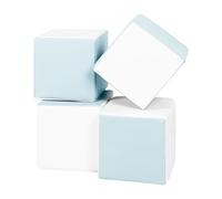 Lot cubes XXL mousse 4 pcs blanc, bleu