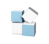 Lot cubes XXL mousse 4 pcs blanc, bleu clair, gris