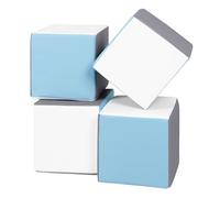 Lot cubes xxl mousse 4 pcs blanc, bleu clair, gris