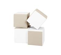 Lot cubes XXL mousse 4 pcs blanc, cappuccino