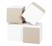 Lot cubes xxl mousse 4 pcs blanc, cappuccino