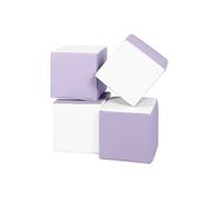 Lot cubes XXL mousse 4 pcs blanc, lilas