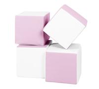 Lot cubes XXL mousse 4 pcs blanc, rose Violet G