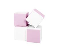 Lot cubes XXL mousse 4 pcs blanc, rose
