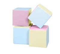 Lot cubes xxl mousse 4 pcs rose, bleu, jaune