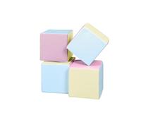 Lot cubes XXL mousse 4 pcs rose, bleu, jaune