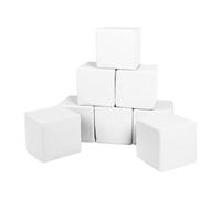 Lot cubes XXL mousse 8 pcs blanc