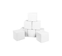 Lot cubes XXL mousse 8 pcs blanc