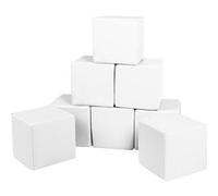 Lot cubes XXL mousse 8 pcs blanc