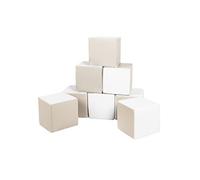 Lot cubes XXL mousse 8 pcs blanc, cappuccino