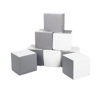 Lot cubes xxl mousse 8 pcs blanc,gris