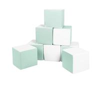 Lot cubes xxl mousse 8 pcs blanc, menthe