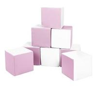 Lot cubes XXL mousse 8 pcs blanc, rose (pastel) Violet G