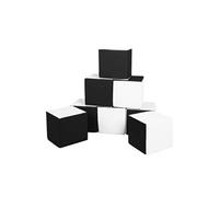 Lot cubes XXL mousse 8 pcs noir - blanc