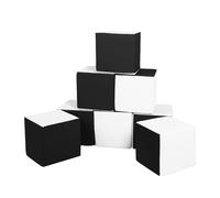 Lot cubes XXL mousse 8 pcs noir - blanc Noir G