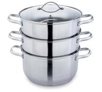 Lot cuiseur vapeur inox 26 cm 2 paniers Mathon