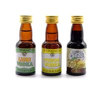 Lot d’Arômes Lime + Citron + Coing 3x25ml - Essences Sans Alcool Style Vodka pour 750ml - Saveurs Fruitées et Rafraîchissantes