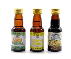 Lot d’Arômes Lime + Citron + Coing 3x25ml - Essences Sans Alcool Style Vodka pour 750ml - Saveurs Fruitées et Rafraîchissantes