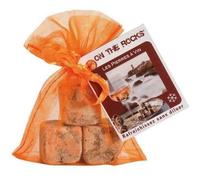 Lot d e3 Glaçons - ON THE ROCKS - Les pierres à vin - Granit rose - Sachet couleur