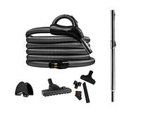 Lot d'accessoires de 8 pièces pour l'aspirateur Central Beam, Tuyau on/Off de 9m, Manche télescopique, Brosse HouseVac, Porte-tuyaux, Brosse pour Meubles rembourrés, Brosse Ronde, suceur Plat