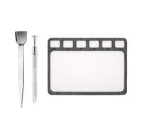 Lot d'accessoires de perles 3/4 comprenant 6 tapis en feutre avec grille en acier inoxydable, perles en acier inoxydable pour la fabrication de bijoux, perles en feutre légères