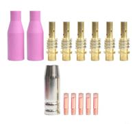 Lot d'accessoires de soudage essentiels comprenant des supports de pointe de contact conçus pour faciliter un fonctionnement plus fluide sur tous les projets