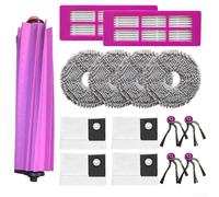 Lot d'accessoires pour Eureka J15 pour Evo, pour aspirateur robot à vidage automatique, brosse à rouleau, sac à poussière, filtre à vadrouille (A)
