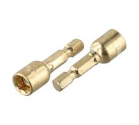 Lot d'adaptateurs de douille de tournevis magnétiques de 8 mm pour projets de bricolage et réparation de machines