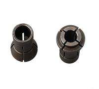 Lot d'adaptateurs de mandrin de serrage en alliage 3 mm et 6 mm pour machines de gravure pneumatiques et meuleuses à matrice - Argent, usiné pour un serrage sûr de la tête de meulage