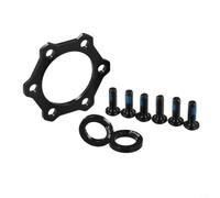 Lot d'adaptateurs de moyeu de vélo 15 x 100 mm à 110 mm, 12 x 142 mm à 148 | Kit de conversion en alliage d'aluminium pour moyeux Boost, avec boulons et rondelles, finition noire pour l'avant et