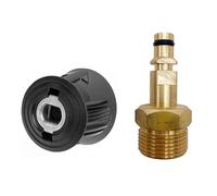 Lot d'adaptateurs de raccord de tuyau à dégagement rapide pour nettoyeur haute pression Karcher K2 K3 K4 K5 K6 K7 - Kit adaptateur de raccord de coupleur M22 14 mm