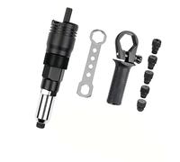 Lot d'adaptateurs de rivets électriques professionnels comprenant 5 têtes interchangeables pour perceuses et projets d'artisanat