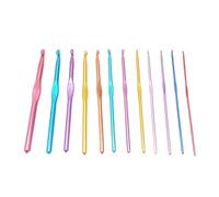 Lot d'Aiguilles à Crochet Ergonomiques Acero12 - Différentes Tailles pour Tricoter Écharpes, Chapeaux, Amigurumis - Set pour Travaux Manuels et Bricolage