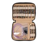 Lot d'aiguilles à tricoter rondes courtes - Taille 3 mm - 10 mm - Outil circulaire interchangeable