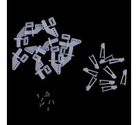 Lot D'ailerons Moyen En Nylon À Clipser Et De Chape 21 Mm, Pour Avion Radiocommandé À Ailes Fixes, Gouvernail, Servomoteur, 10 Ensembles,