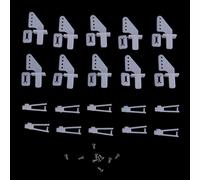 Lot D'Ailerons Moyen En Nylon À Clipser Et De Chape 21 Mm, Pour Avion Radiocommandé À Ailes Fixes, Gouvernail, Servomoteur, 10 Ensembles,