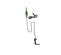 Lot d'alarmes de touche lumineuses à LED avec 4 bobines pour pêche à la carpe, système d'alarme, indicateur de canne, clip de ligne réglable, utilisation nocturne clignotante multicolore (vert)