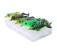 Lot D'appâts Artificiels Souples Pour La Pêche En Surface, Pack De Leurres Pour Attraper Des Poissons, Matériel Pour Pêcher À La Manivelle, De Haute Qualité, 5.5cm, 15g, Nouveau, 5 Pièces
