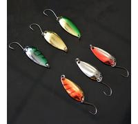 Lot D'appâts Durs À Paillettes Pour La Pêche, Leurre Pour Attraper Des Poissons Comme Les Truites, Avec Un Seul Hameçon, Matériel Pour Pêcher, 2.5g, 5 Pièces