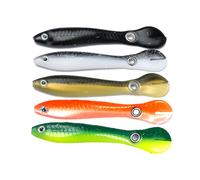 Lot D'appâts Durs Flottants Pour La Pêche En Surface, Pack De Leurres Pour Attraper Des Poissons, Matériel Pour Pêcher Des Bars, Des Truites, Avec Queue Rotative, 6g, 10cm, 5 Pièces, N66