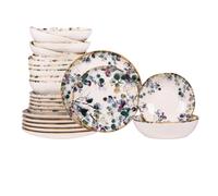 Lot d'assiettes garden 24 pièces