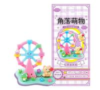Lot d'autocollants 3D, décoration de dessin animé en résine, 10,5 x 23 cm, feuille adhésive style cristal avec motif superposé, autocollants décoratifs mignons avec style moderne, utilisation au