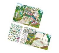 Lot d'autocollants à plusieurs scènes en PET pour décoration de paysage, convient pour l'espace créatif et les zones d'étude