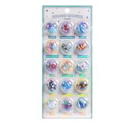 Lot d'autocollants autocollants - Autocollants d'art 3D, étiquettes imperméables lumineuses, kit de bricolage facile à appliquer | Décoration mignonne pour bouteilles, cahiers, scrapbooking