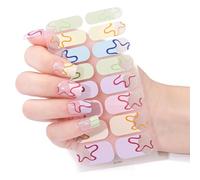 Lot d'autocollants de manucure française, design résistant aux éclats, adhérence sans couture, parfait pour les ongles courts ou autocollants