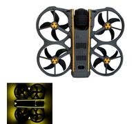 Lot d'autocollants décoratifs lumineux pour DJI Avata 360, autocollants à monter soi-même, étanche, accessoire pour drone et contrôleur DJI Avata 360, film de protection anti-rayures (jaune)