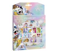 Lot d'Autocollants Disney - 3 Feuilles de Plus de 50 Stickers Magnifiques Avec Effet Scintillant, Motifs des Personnages des Meilleurs Films
