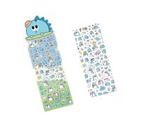 Lot d'autocollants en forme d'animal pour scrapbooking, décoration, anti-déchirures, sans danger, accessoires de papeterie, autocollants repositionnables