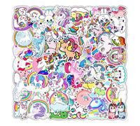 Lot d'autocollants, lot de 50 autocollants en vinyle imperméables Licorne Graffiti pour voiture, moto, vélo, skateboard, bagages, ordinateur portable