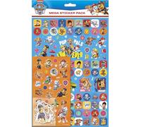 Lot d'autocollants Paw Patrol Pup Pals Mega | Trois types d'autocollants (environ 130 au total) | Produit sous licence officielle | Réutilisable sur des surfaces non poreuses | Pour garçons et filles